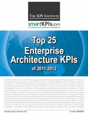 Top 25 Enterprise Architecture KPIs of 2011-2012