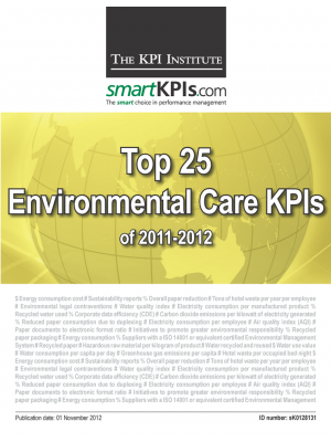 Top 25 Environmental Care KPIs of 2011-2012