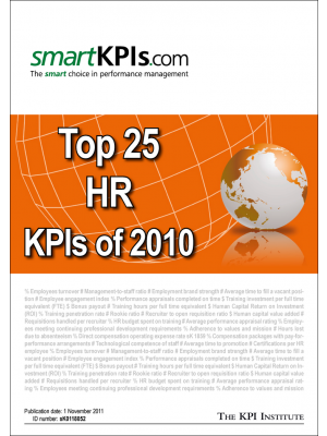 Top 25 HR KPIs of 2010