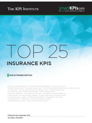Top 25 Insurance KPIs – 2016 Extended Edition