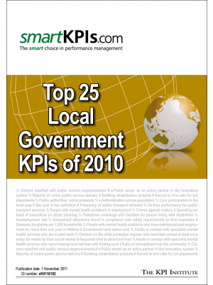 Top 25 Local Government KPIs of 2010