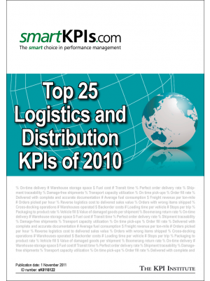 Top 25 Logistics and Distribution KPIs of 2010