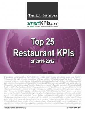 Top 25 Restaurant KPIs of 2011-2012