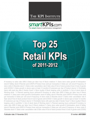 Top 25 Retail KPIs of 2011-2012