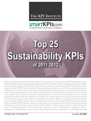 Top 25 Sustainability KPIs of 2011-2012