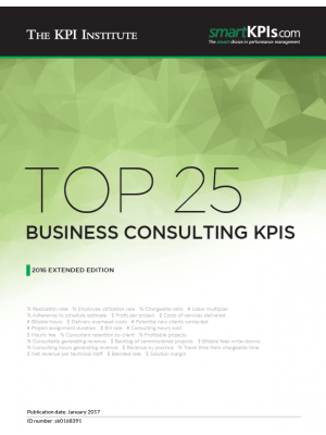 Top 25 Business Consulting KPIs - 2016 Extended Edition