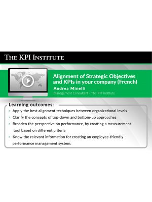 Alignment of Strategic Objectives and KPIs in your company (French)