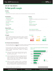 KPI of September: % Net profit margin