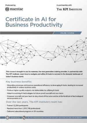 Certificate in AI for Business Productivity