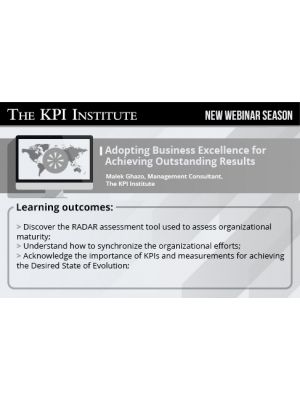 Adopting Business Excellence for Achieving Outstanding Results 2016 Global Edition