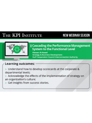 Cascading the Performance Management System to the Functional Level