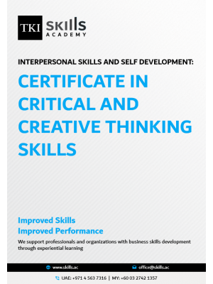 Certificate in Critical and Creative Thinking Skills