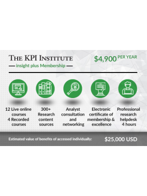 The KPI Institute insight plus Membership