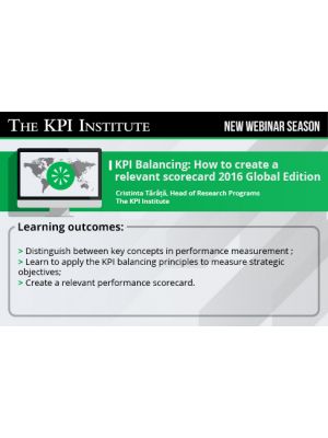 KPI Balancing: How to create a relevant scorecard 2016 Global Edition
