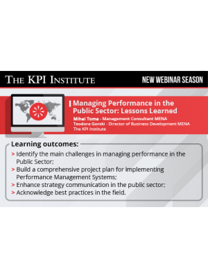 Managing Performance in the Public Sector: Lessons Learned