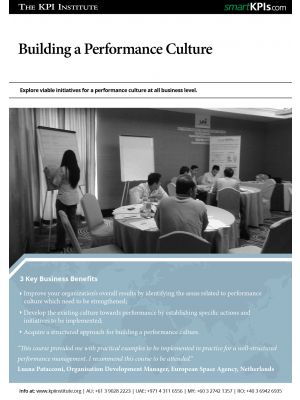 Building a performance culture