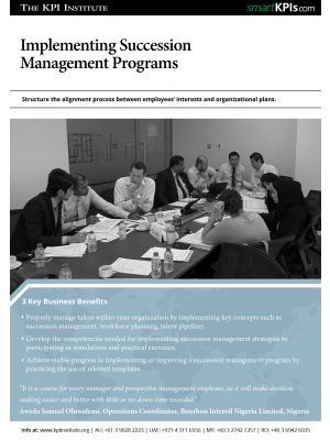 Implementing Succession Management Programs