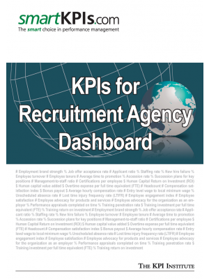 KPIs for Recruitment Agency Dashboard