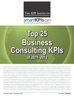 Top 25 Business Consulting KPIs of 2011-2012