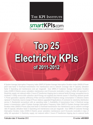 Top 25 Electricity KPIs of 2011-2012
