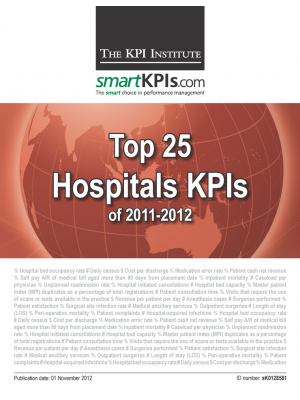 Top 25 Hospitals KPIs of 2011-2012