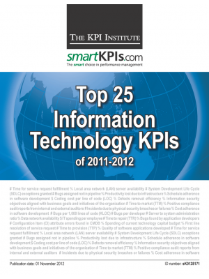 Top 25 Information Technology KPIs of 2011-2012