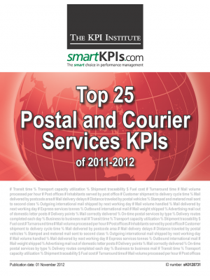 Top 25 Postal and Courier Services KPIs of 2011-2012