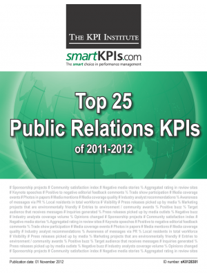Top 25 Public Relations KPIs of 2011-2012