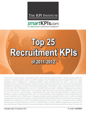 Top 25 Recruitment KPIs of 2011-2012
