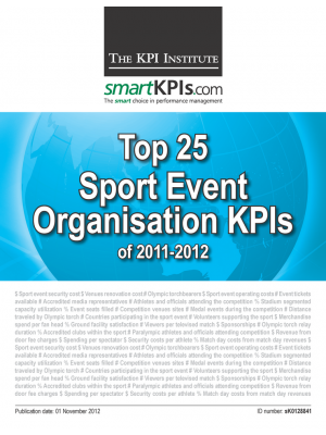 Top 25 Sport Event Organisation KPIs of 2011-2012