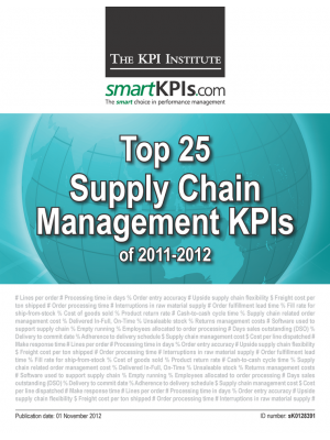 Top 25 Supply Chain Management KPIs of 2011-2012