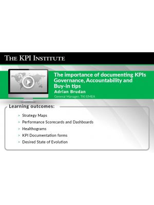 The importance of documenting KPIs Governance, Accountability and Buy-in tips